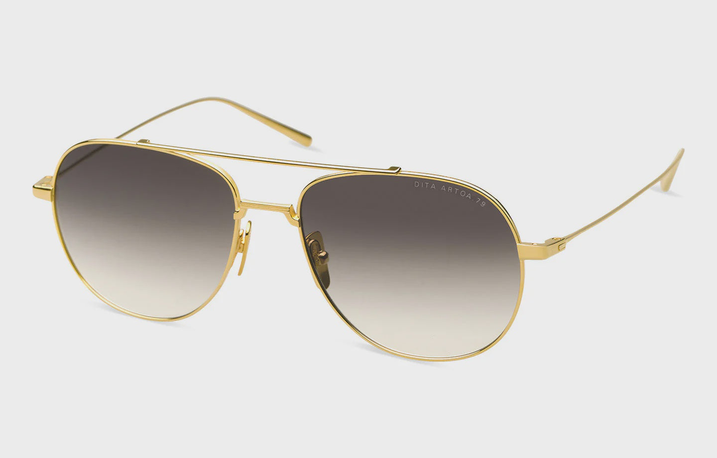 Dita Artoa.79 DTS161 A 01 Matte Gold Grey Gradient Sunglasses - Stylish UV Protection for Outdoor Activities & Fashion