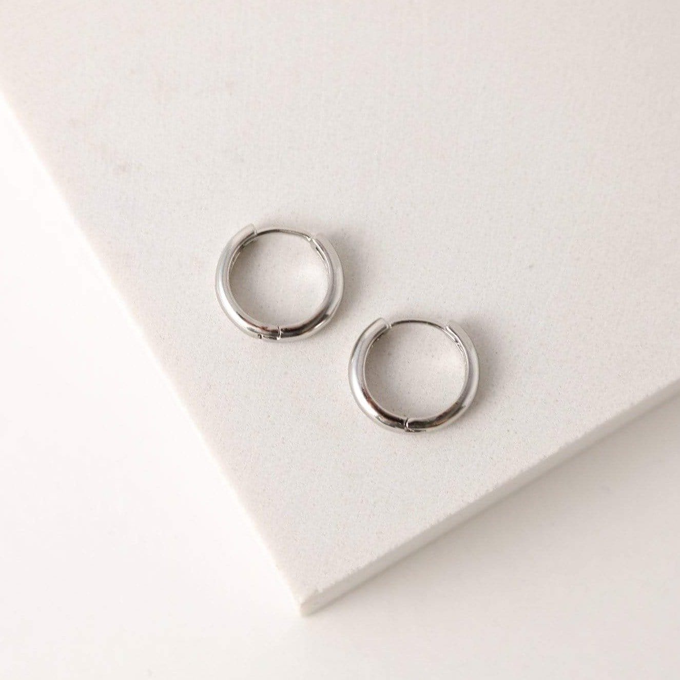 Bea Hoop Earrings for Women - 14K Gold Plated Stainless Steel Dangle Hoops - Trendy Fashion Jewelry for Everyday Wear, Parties & Special Occasions