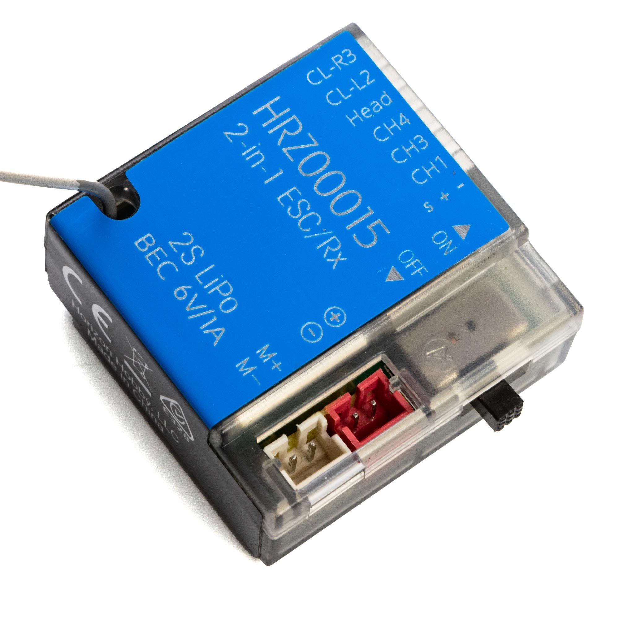 1/24 Scale 2 in 1 ESC & Receiver - 2.4Ghz Remote Control System with EC2 Connector for RC Cars, Trucks, and Crawlers | Perfect for Off-Road Racing and Hobbyist Upgrades