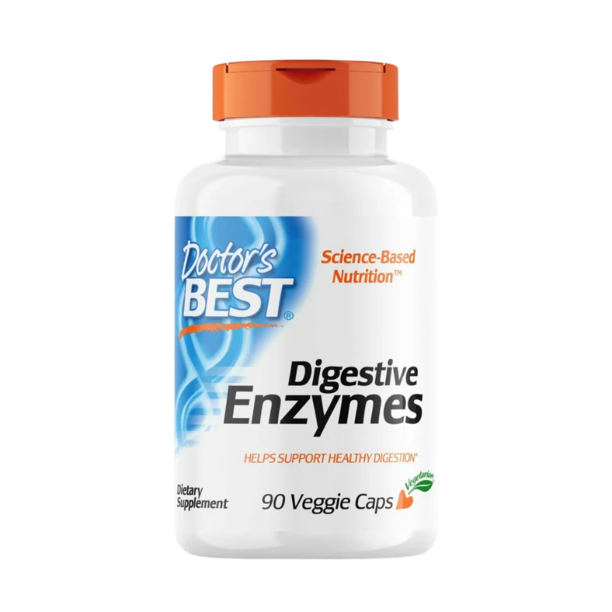 Doctor's Best Digestive Enzymes Supplement - 90 Vegetarian Capsules for Gut Health & Digestion Support | Ideal for Bloating, Gas Relief & Food Intolerance