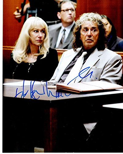 Autographed 8x10 Photo of Helen Mirren & Al Pacino from Phil Spector Movie - Signed Memorabilia for Collectors, Movie Fans & Home Decor