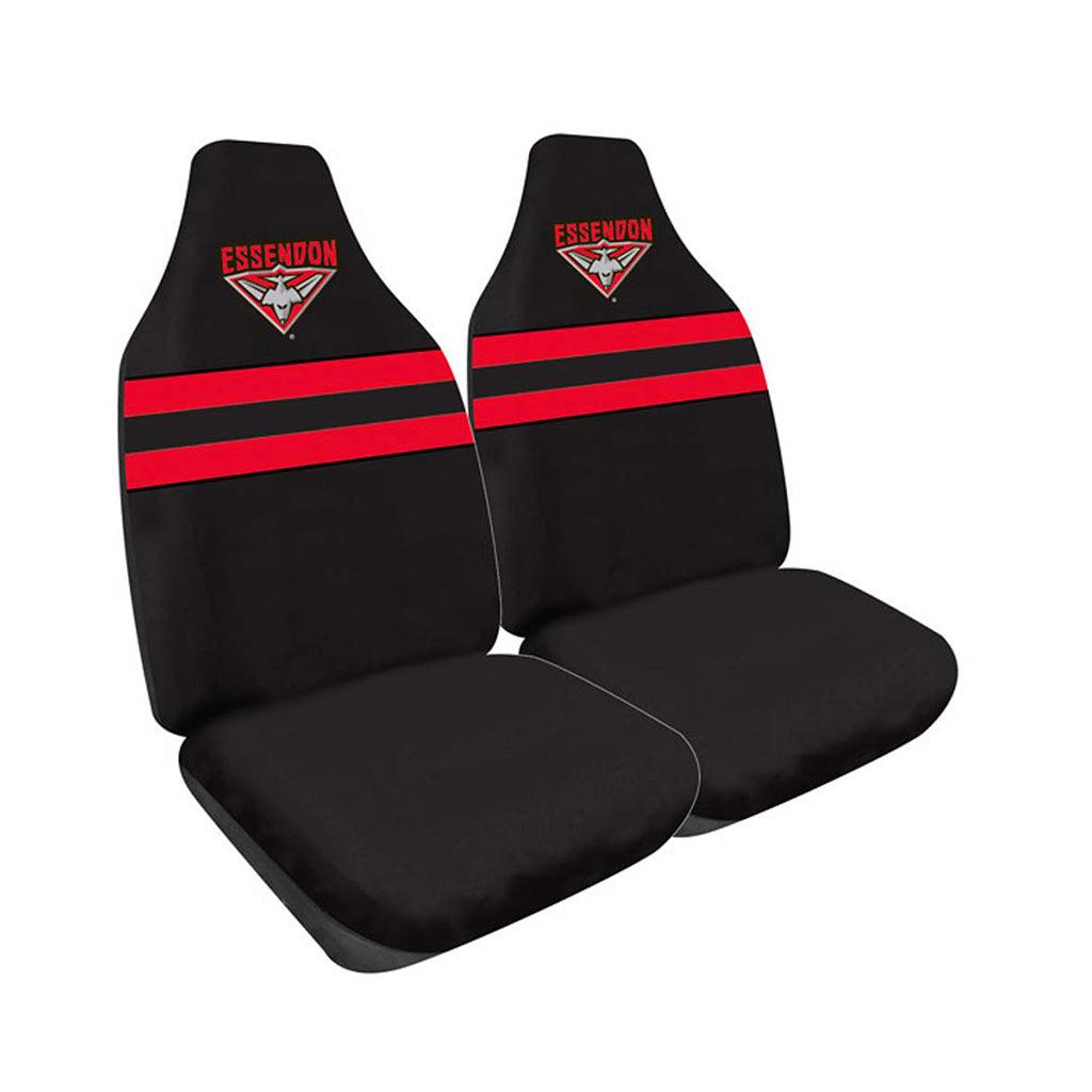 Essendon Bombers Car Seat Covers - Premium Custom Fit for Cars, Trucks & SUVs - Officially Licensed AFL Merchandise - Perfect for Game Day & Road Trips