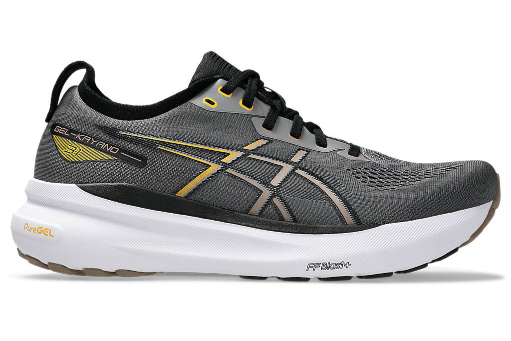 ASICS Men's Gel-Kayano 31 Running Shoes - Wide 4E Width in Carbon/Taupe Grey - Stability & Cushion for Long Distance Running, Jogging, and Gym Workouts