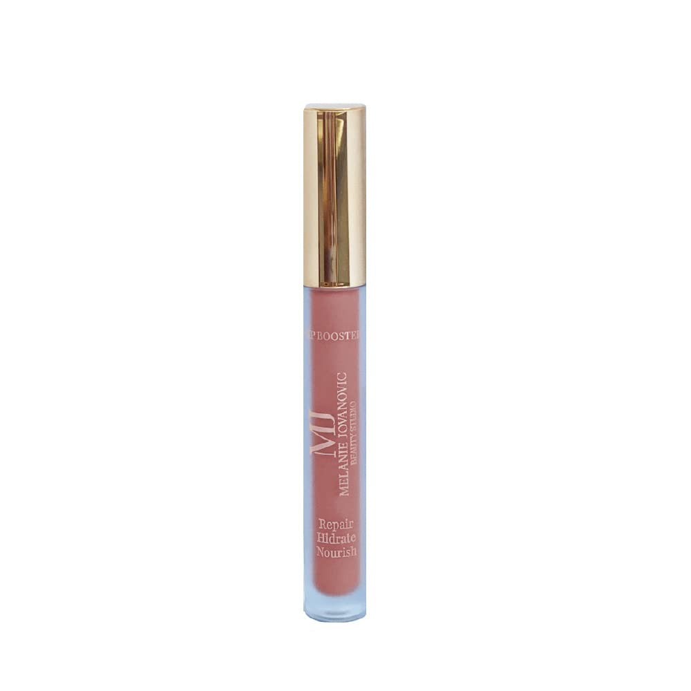 Lip Booster Matte Lipstick with Hyaluronic Acid, Collagen & Oligopeptides - 12 Hour Long Lasting, Nourishing & Hydrating Formula for Smooth Lips | Professional Makeup by Mela Beauty Studio | Perfect for Daily Wear, Special Occasions & Photo Shoots