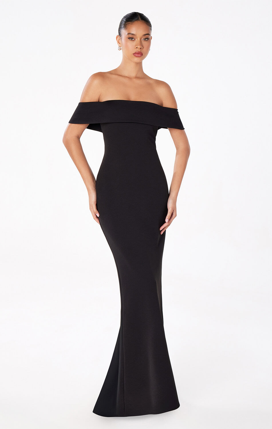 Inez Off The Shoulder Maxi Dress - Elegant Flowy Long Dress for Women, Perfect for Weddings, Parties & Summer Vacations