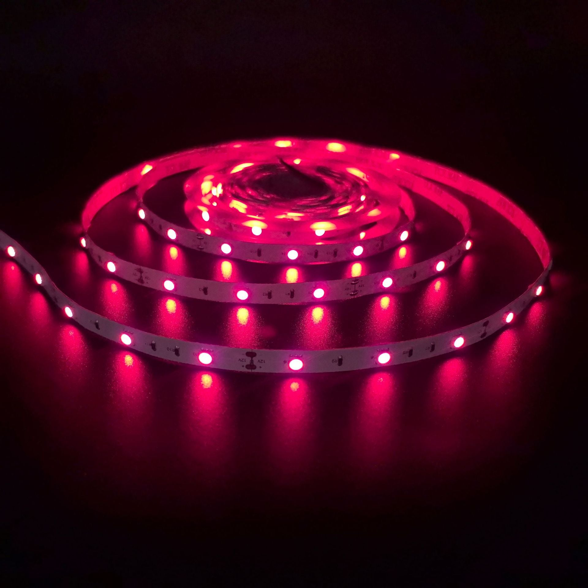730nm Red Near Infrared LED Strip Light - SMD2835 300 LEDs (60 LEDs/Meter) 10W/M DC 12V Flexible LED Tape for Plant Growth, Therapy, and Night Vision Applications