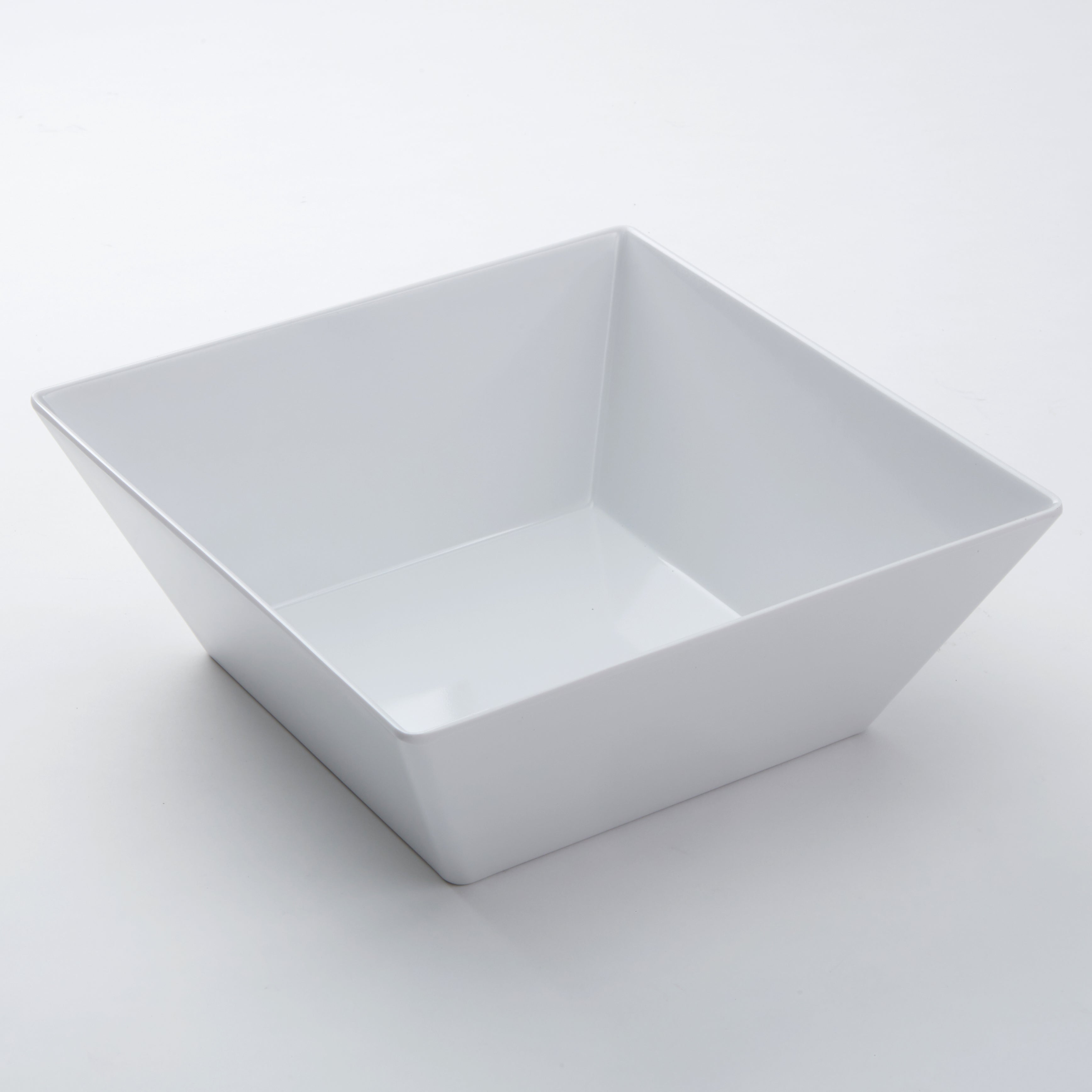 American Metalcraft Endurance 228 Oz Square Melamine Serving Bowl - White (6-Pack) | Durable & Lightweight for Restaurants, Catering & Outdoor Dining