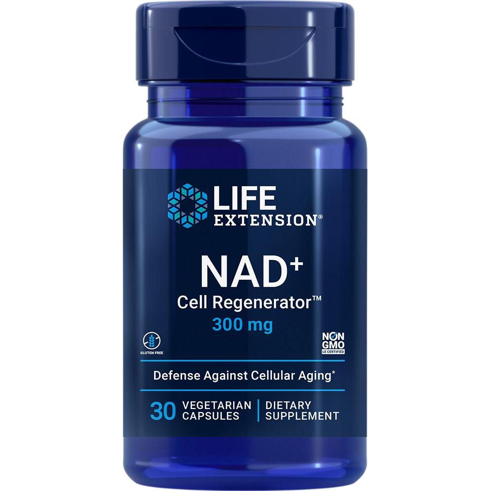 Life Extension NAD+ Cell Regenerator 300mg Supplement - Anti-Aging & Cellular Energy Support for Men & Women - Boost Metabolism & Vitality for Active Lifestyles