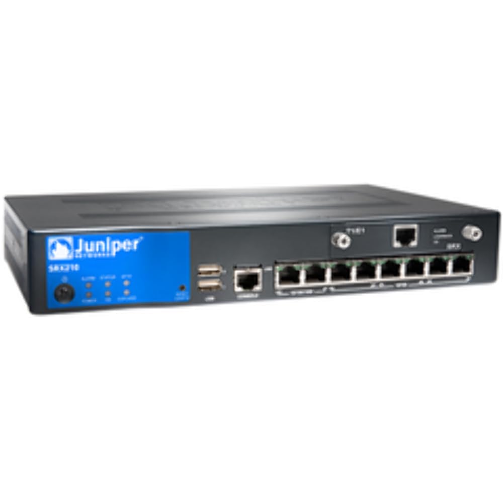 Juniper SRX210HE2-POE Services Gateway with Power Over Ethernet - Secure Network Connectivity for Small Businesses & Remote Offices