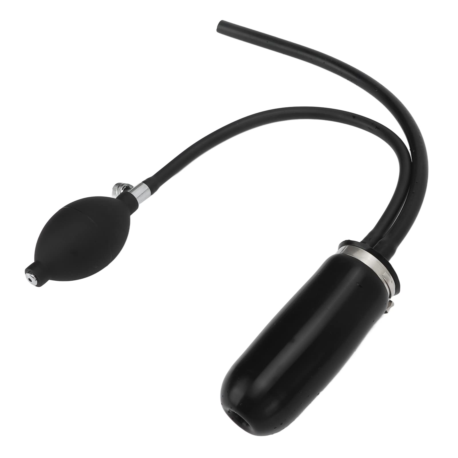 High Accuracy Black Silicone Smoke Machine Bladder Adapter - Easy Intake for Pipe Diagnostic Testing | Leak Detection Tool for Automotive & HVAC Systems