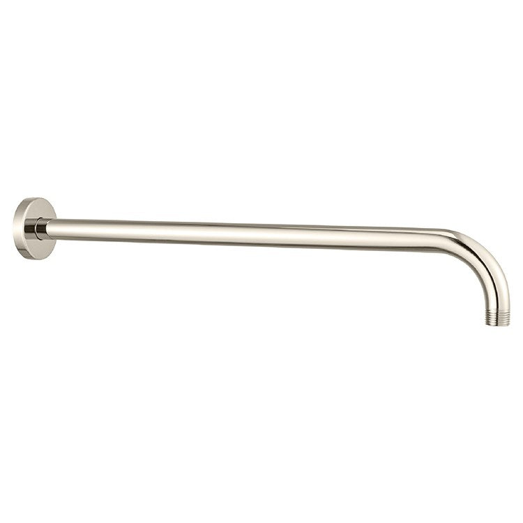 18 Inch Right Angle Wall Mount Shower Arm with Round Flange - Perfect for Bathroom Renovation and Space-Saving Shower Installations
