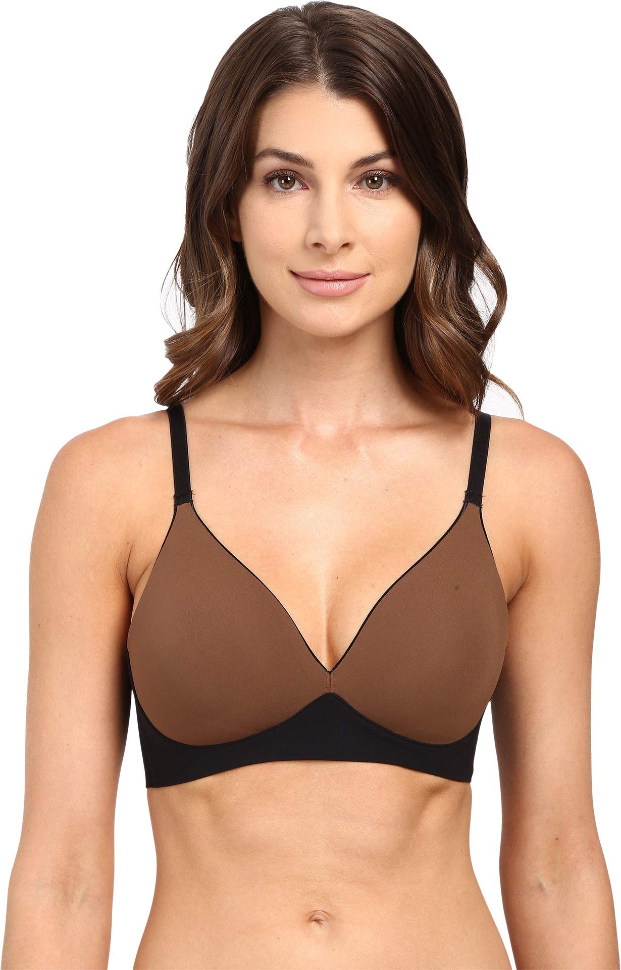 SPANX Women's The Nudist Unlined Wireless Bra - Seamless Comfort in Very Black/Naked 4.0 for Everyday Wear & Layering Under Clothes