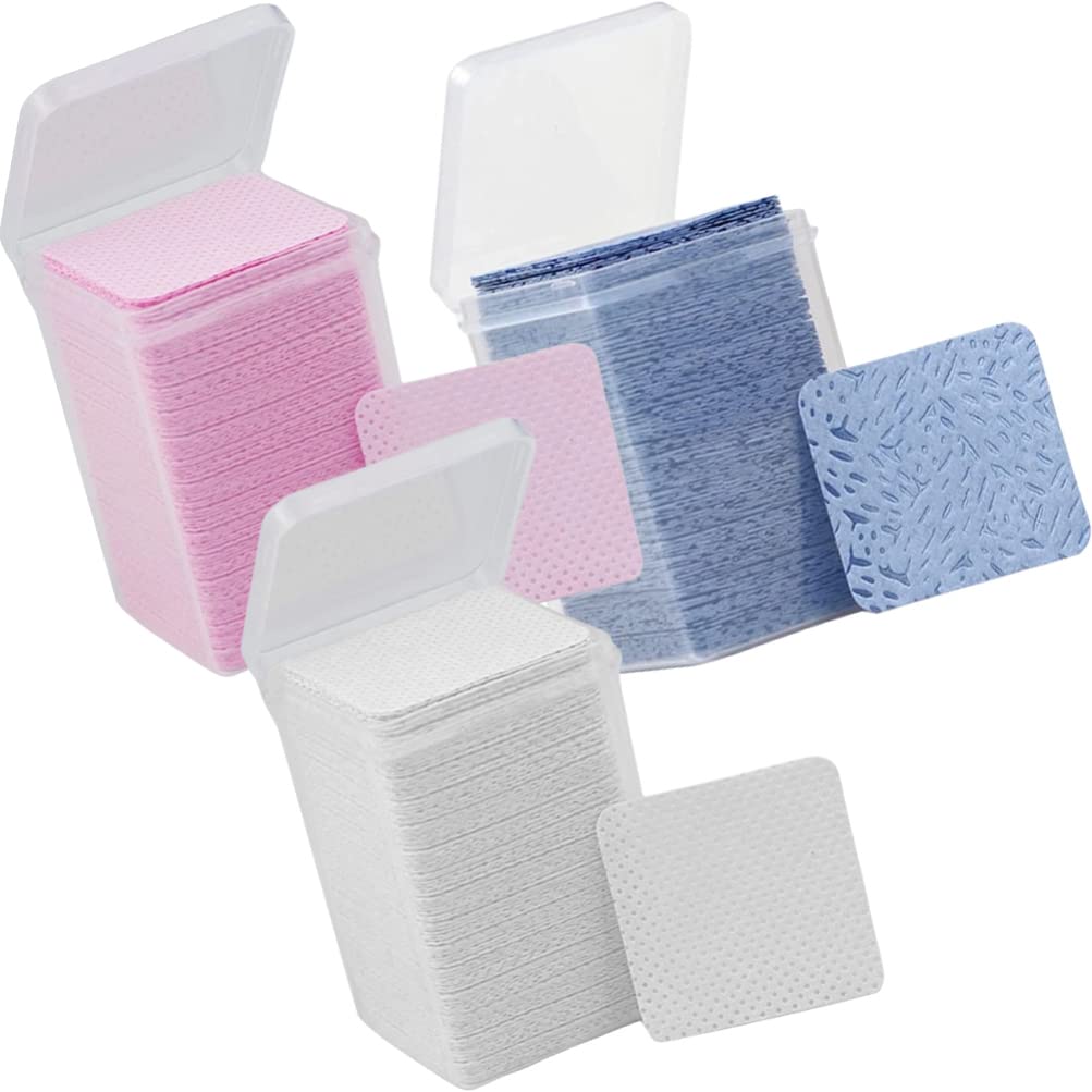 Beaupretty Professional Makeup Wipes & Eyelash Extension Cleanser - Gentle Glue Remover, Lint-Free Nail Pads & Polish Remover Wipes - Perfect for Lash Glue Cleaning & Extension Maintenance - Ideal for Salon, Spa & Home Use