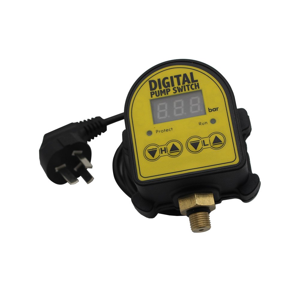 220V Automatic Water Pressure Controller for Home Pump - Digital Electric Presscontrol Pressdrive - Male Connector - Perfect for Household Water Supply & Irrigation Systems
