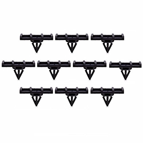 Mopar Rocker Moulding Clip - 10 Pack (Part #68039280AA) - Replacement Fasteners for Dodge, Jeep, Chrysler Vehicles - Perfect for Door Trim & Body Panel Repairs
