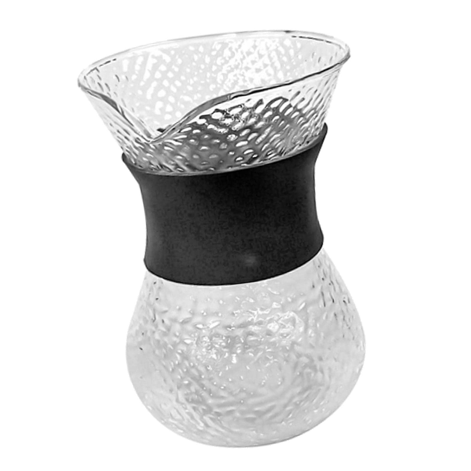 MagiDeal 600ml Clear Glass Coffee Maker - High-Temperature Resistant, Anti-Scald Hand Pot, Durable Carafe for Pour Over, French Press & Iced Coffee Brewing at Home or Office