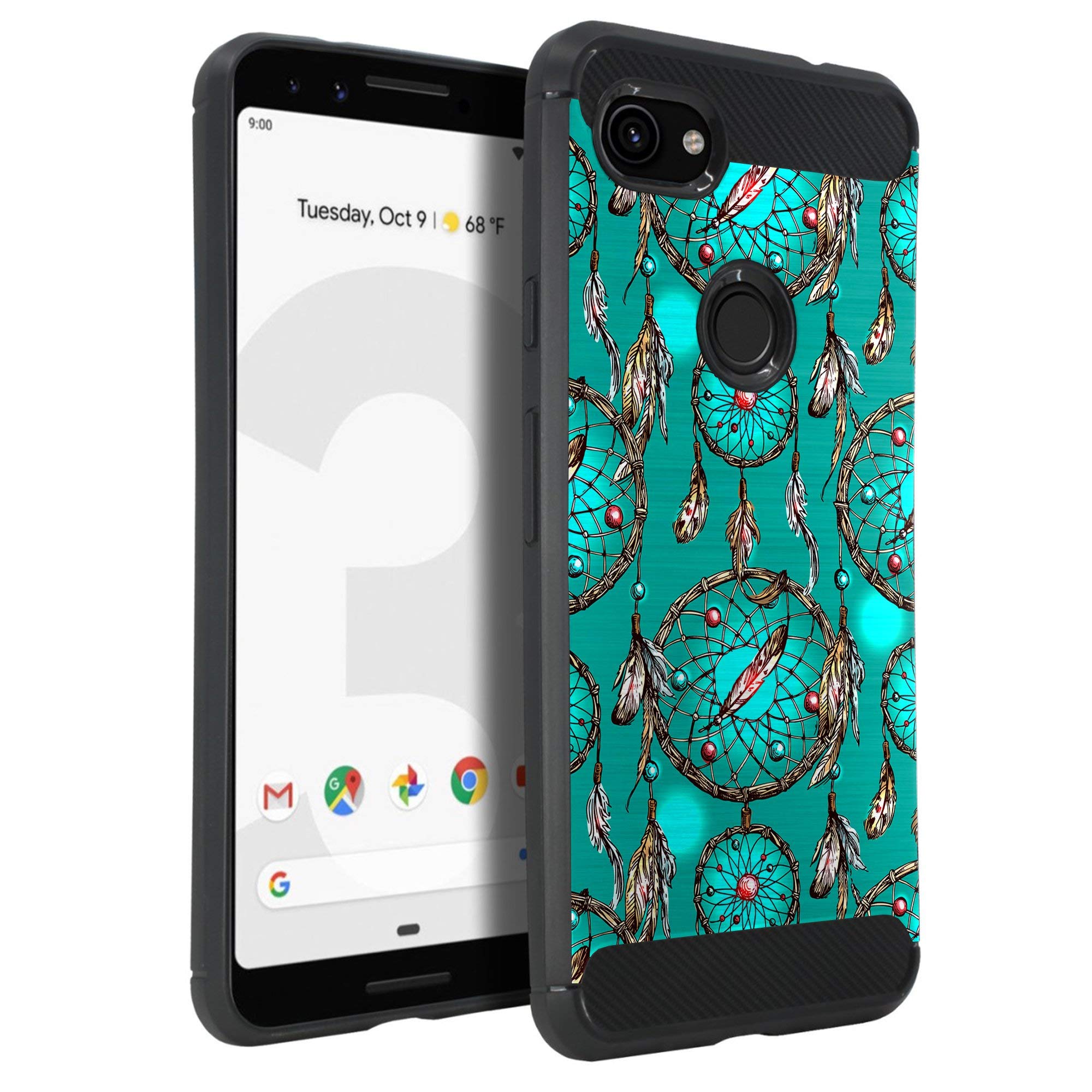 Google Pixel 3A XL Case - Tribal Floral TPU Cover for Protection | Travel & Daily Use