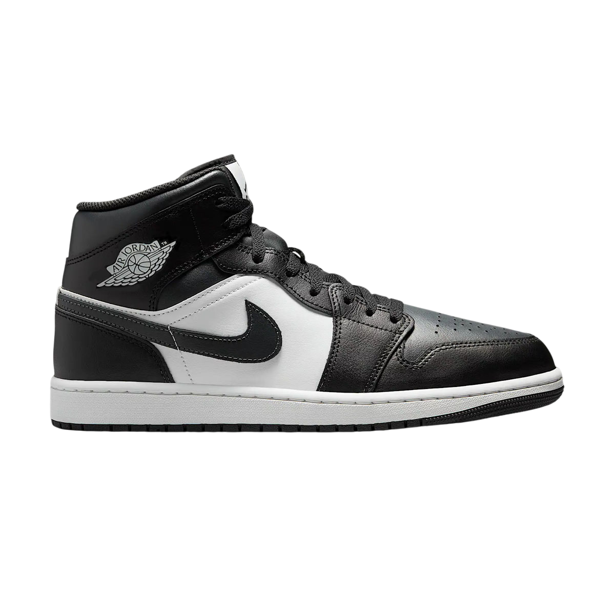 Air Jordan 1 Mid 'Off Noir Toe' Men's Basketball Shoes - Retro Style Sneakers for Casual Wear & Street Fashion