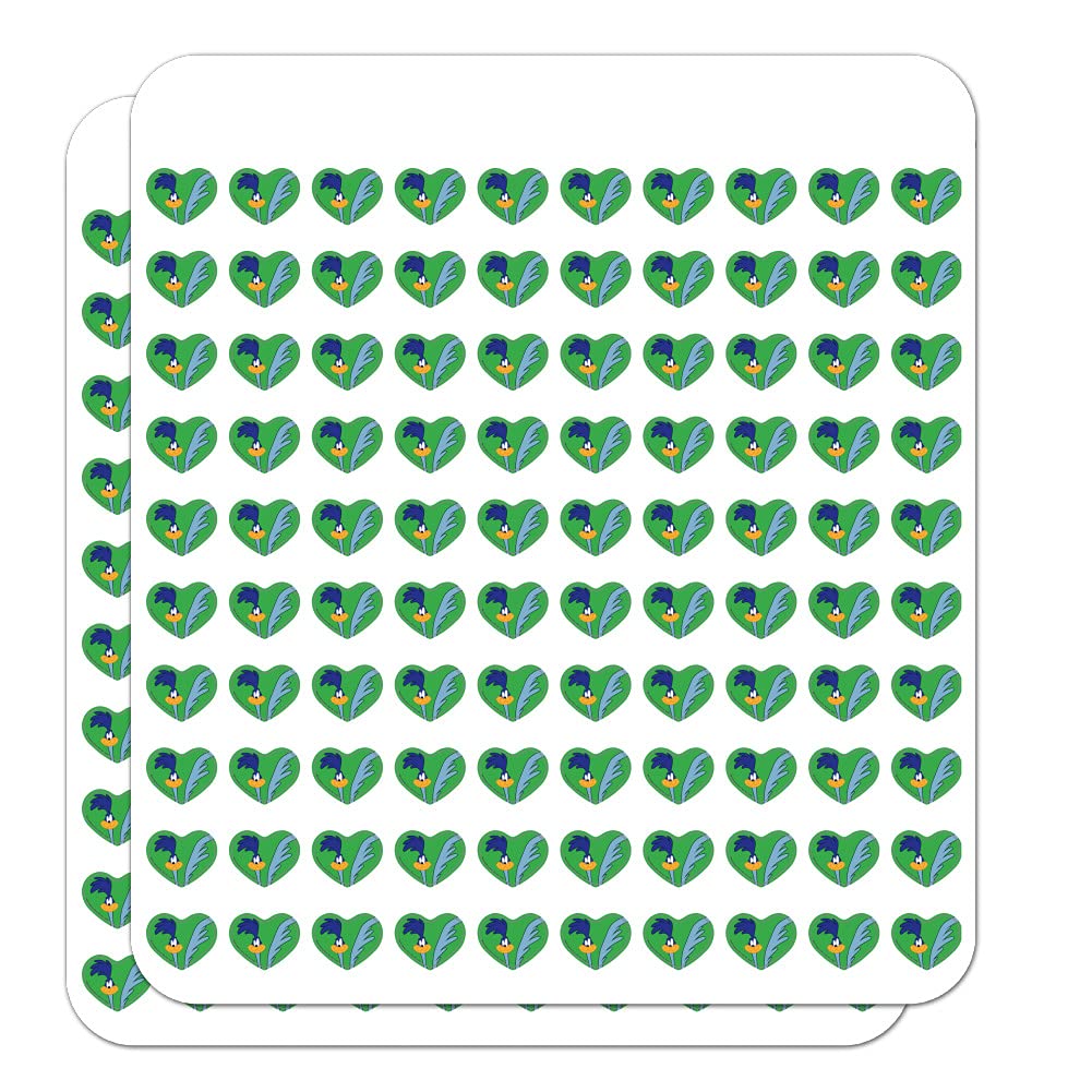 Looney Tunes Road Runner Heart Shaped Planner Stickers - Cute Cartoon Scrapbook Decals for Bullet Journals, DIY Crafts & School Supplies - Perfect for Scrapbooking, Planner Decor & Gift Wrapping