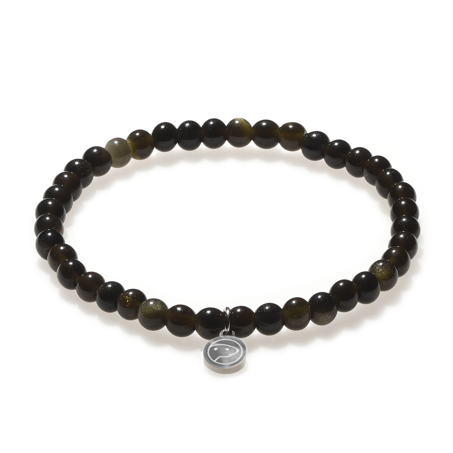 Golden Obsidian Bracelet for Women - Mini Adjustable Healing Stone Jewelry for Protection & Positive Energy - Perfect for Meditation, Yoga & Spiritual Gifts