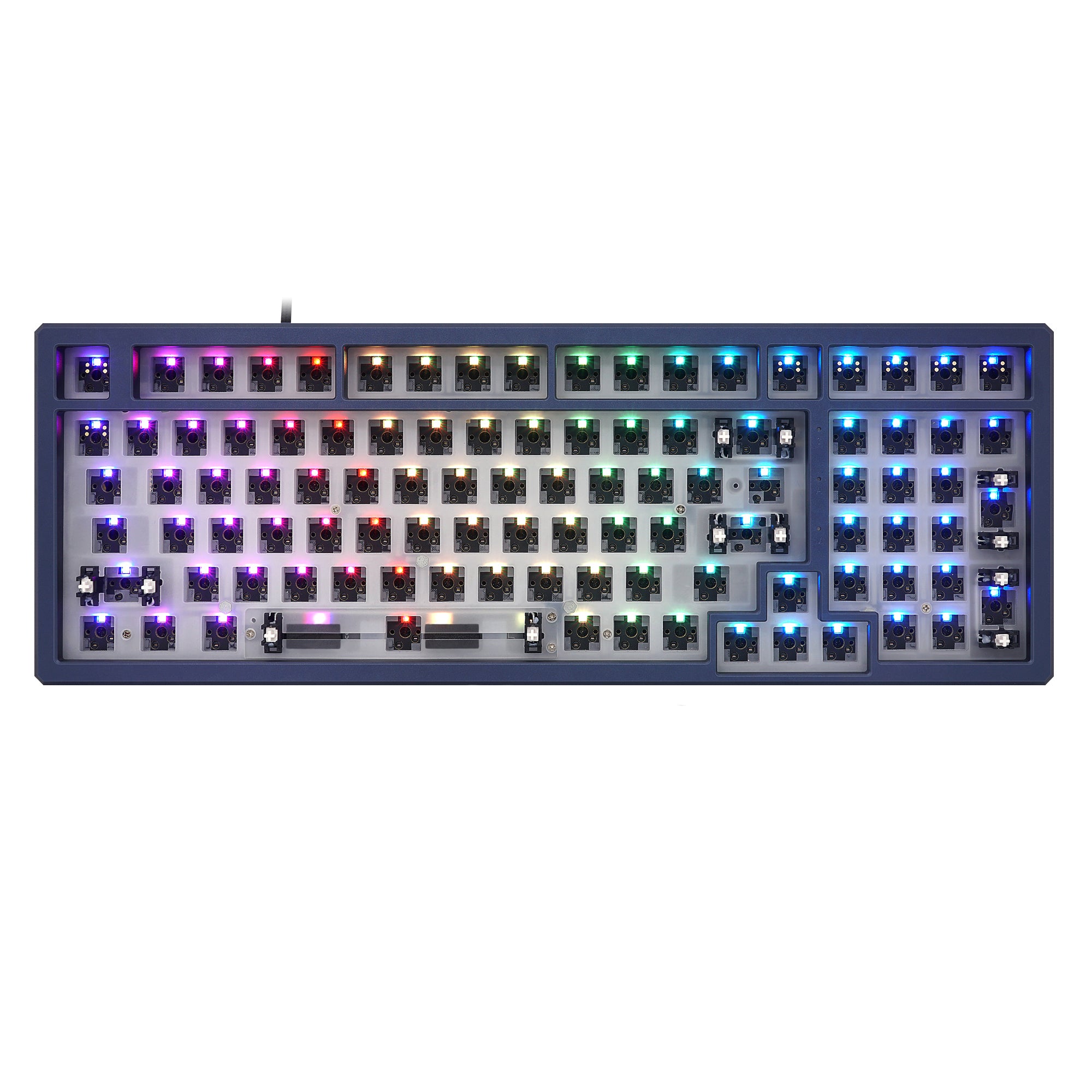YUNZII GK980 Lite Gasket Mechanical Keyboard Kit - Hot-Swappable 98% Layout, CNC Aluminum Case for Gaming & Typing | Perfect for Office, Home & Esports