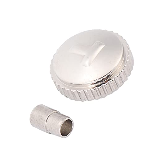 Premium Watch Crown Spare Parts - Lightweight Watch Repair Crown with Connector for Professional Watchmakers & Watch Shops | Perfect for Watch Restoration & Maintenance