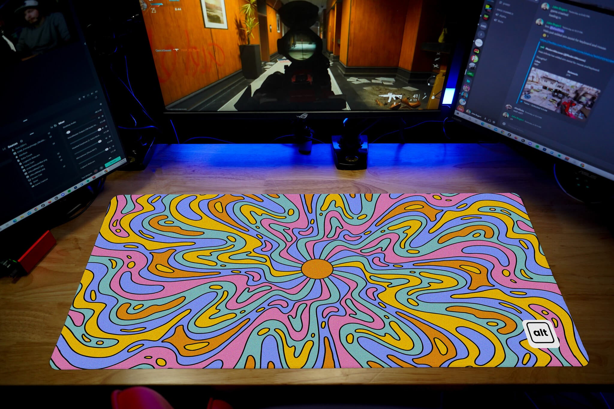 Drippy Vibes Gaming Mouse Pad - Non-Slip Rubber Base, Smooth Surface for Precision Control - Perfect for PC, Laptop, Office & Esports Gaming