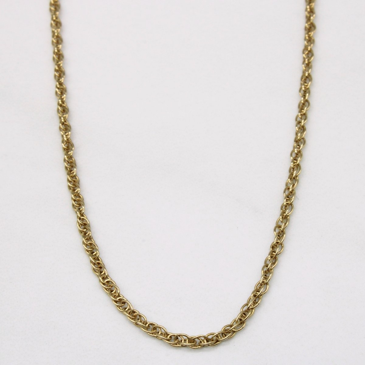 10K Yellow Gold Chain Necklace for Women - 24 Inch Solid Gold Rope Chain - Elegant Jewelry Gift for Her - Perfect for Everyday Wear, Parties & Special Occasions
