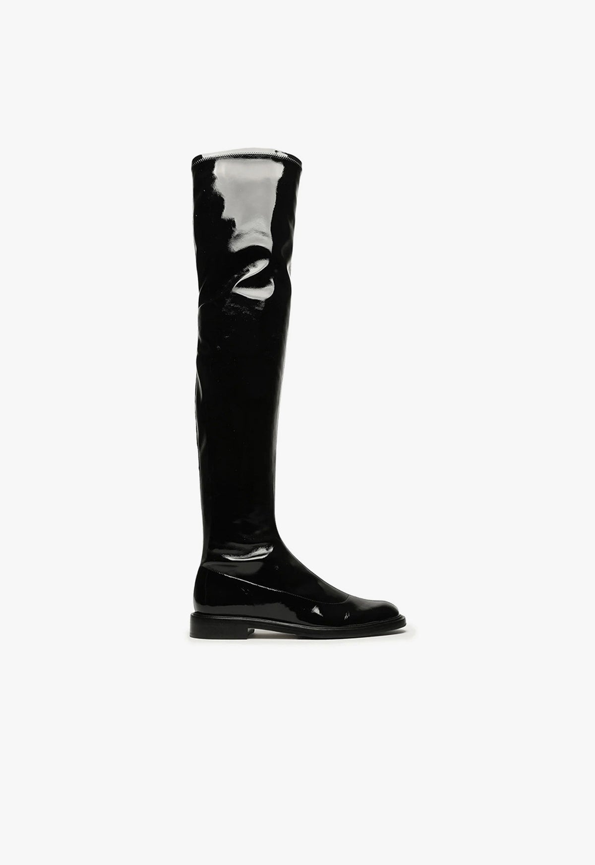 Kaolin Over The Knee Patent Leather Boots for Women - High Gloss Shiny Thigh High Boots for Party, Night Out & Fashion