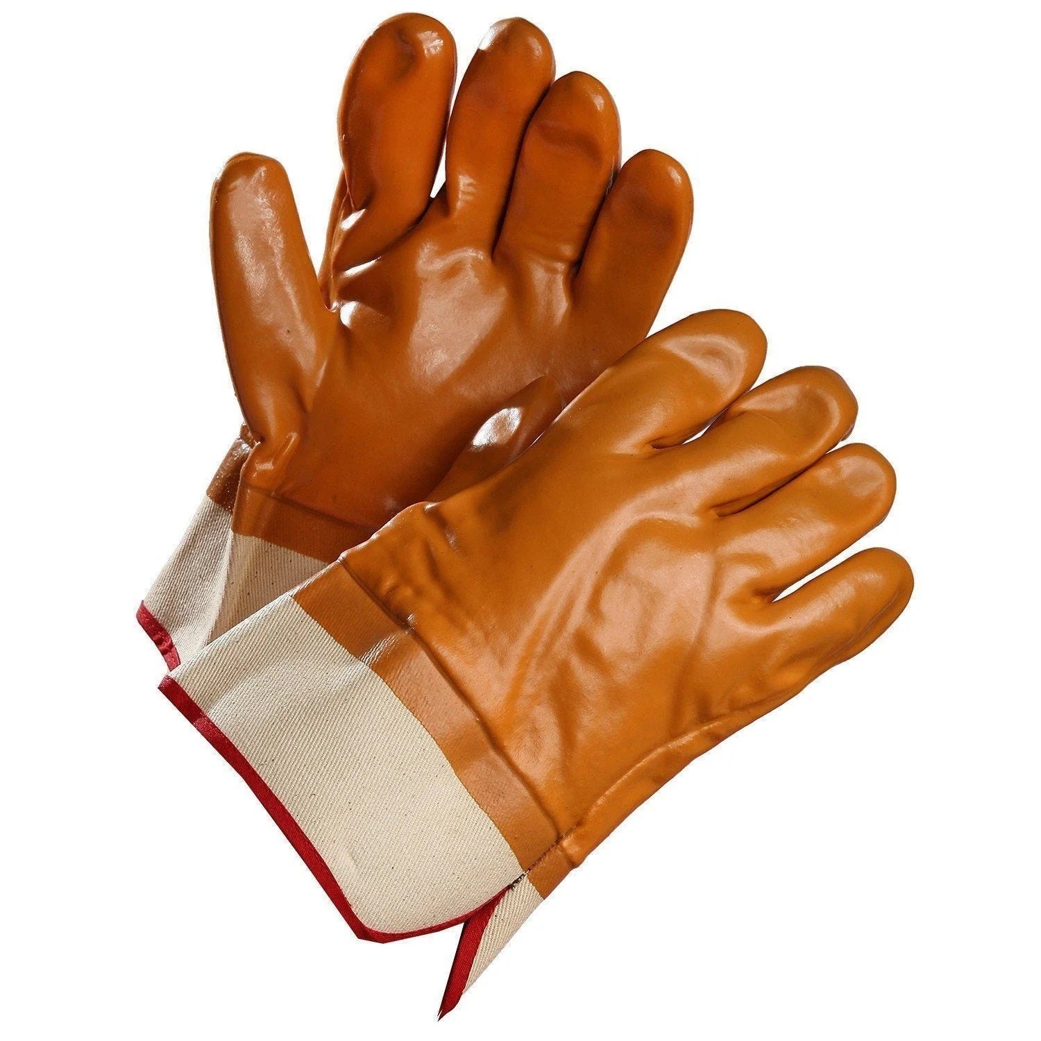 Chemical Resistant PVC Coated Fleece Lined Safety Gloves - Heavy Duty Work Gloves for Lab, Cleaning & Industrial Use - Perfect for Chemical Handling, Janitorial & Warehouse Safety