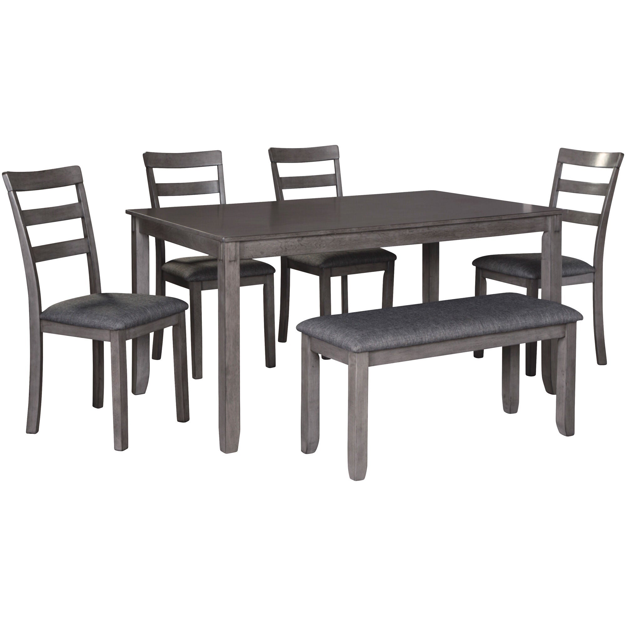 Bridson 6-Piece Dining Table Set - Modern Kitchen & Dining Room Furniture for Family Meals & Entertaining