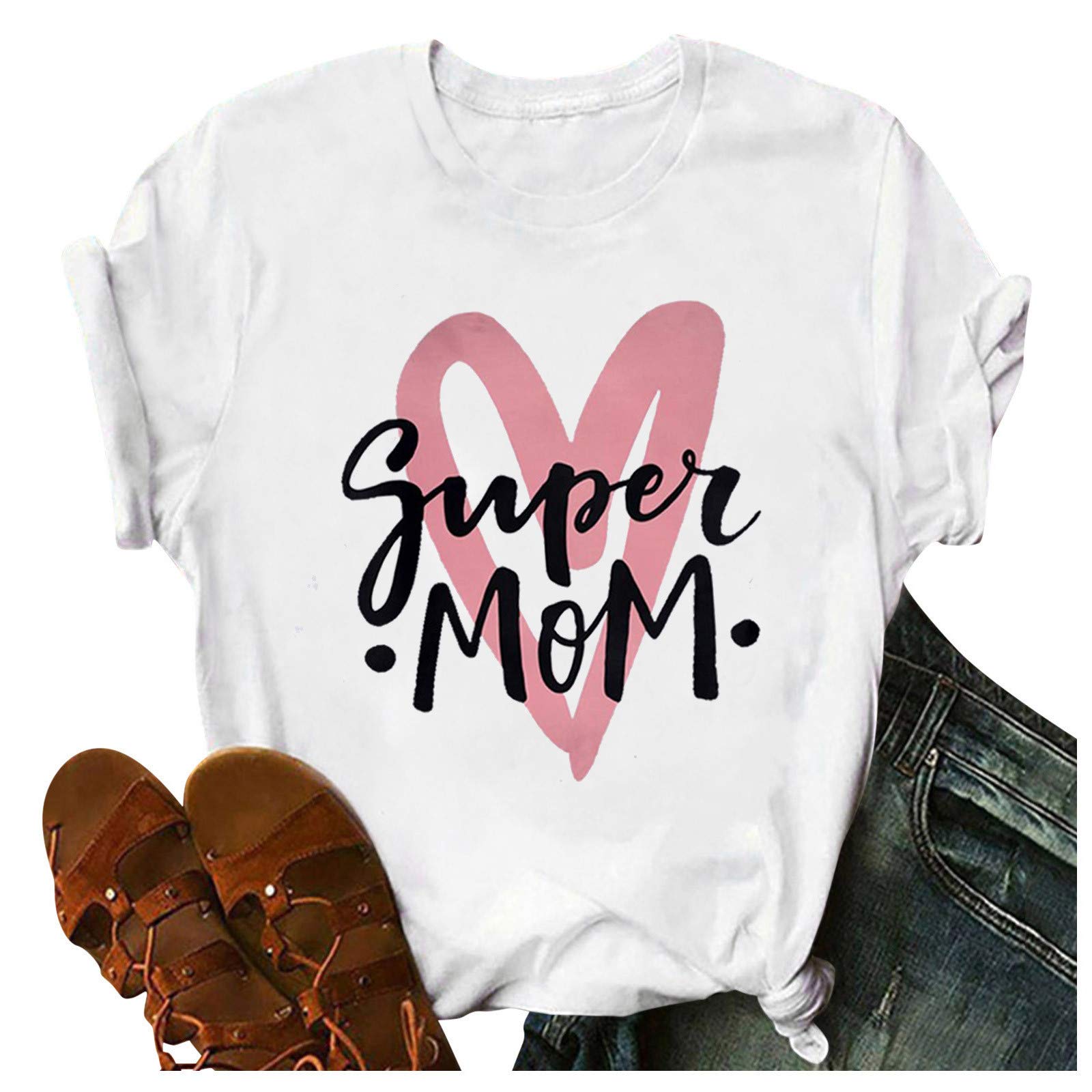 Women's Casual Summer T-Shirts 2022 - Short Sleeve V-Neck Tops for Everyday Wear & Mother's Day Gifts | Perfect for Outdoor Activities, Beach Vacations & Daily Comfort