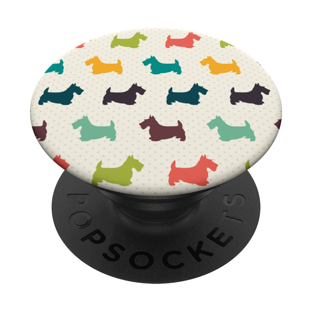 Scottie Dog PopSockets PopGrip: Swappable Phone & Tablet Grip for Secure Hold, Stand, and Easy Carrying - Perfect for Travel, Work, and Everyday Use