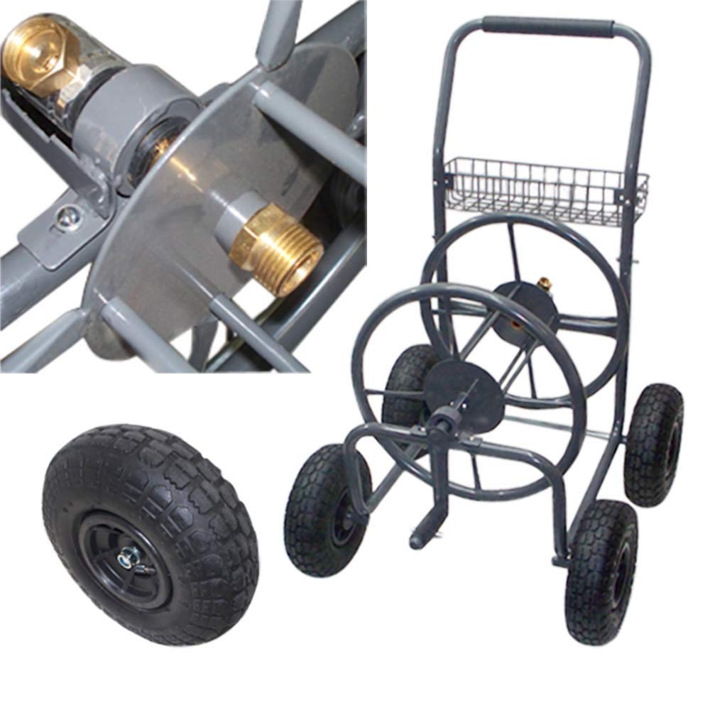 Garden Water Hose Reel Cart 225 FT Heavy Duty Outdoor Yard Hose Storage with Wheels for Easy Mobility, Ideal for Lawn Care, Gardening, and Plant Watering