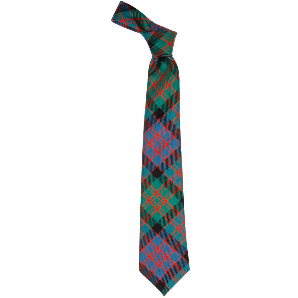 MacDonald Clan Ancient Tartan Tie - Premium Scottish Wool Necktie for Men - Perfect for Weddings, Highland Games & Formal Occasions