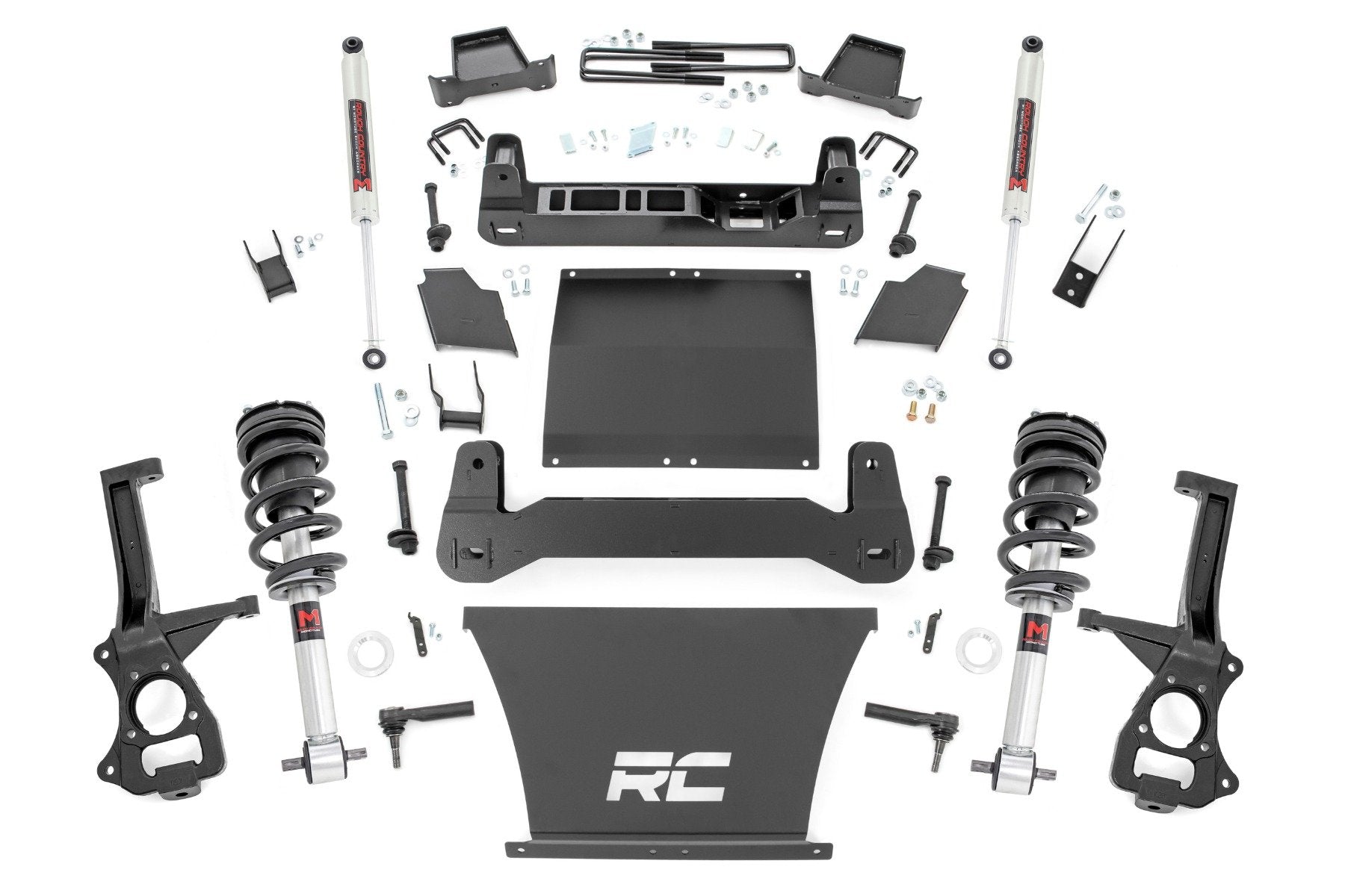 6 Inch Lift Kit for Chevy Silverado 1500 4WD (2019-2024 & Classic) - Heavy Duty M1 Struts & Shocks - Part #21740 | Off-Road Suspension Upgrade for Enhanced Ground Clearance & Towing Performance