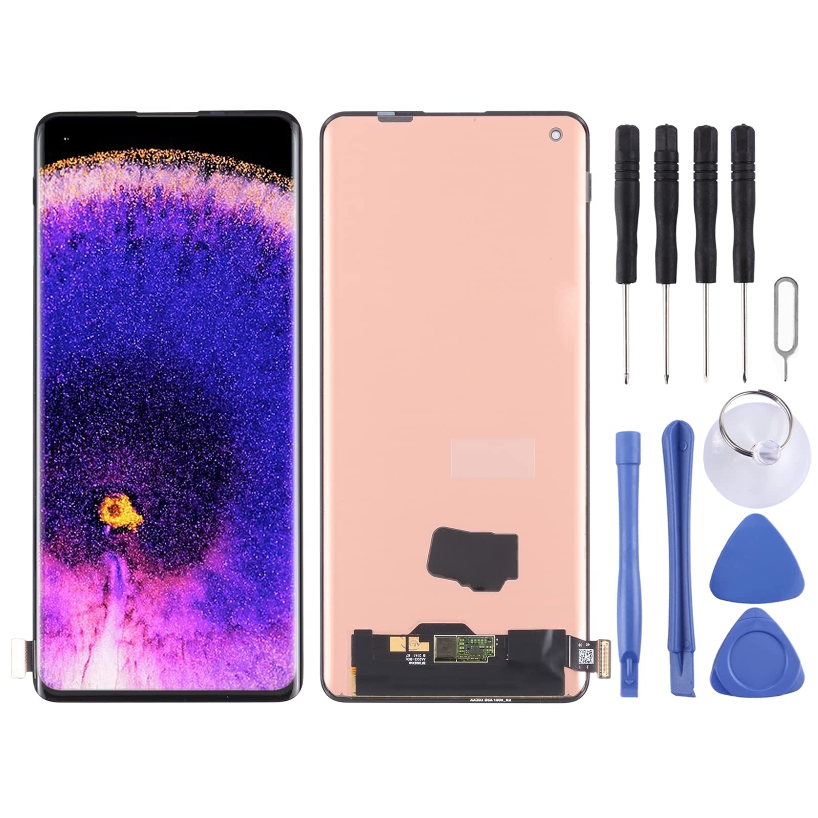 Oppo Find X5 LCD Screen Replacement with Digitizer - Full Assembly for Phone Repair | High-Quality Display for Oppo Find X5 Smartphone | Perfect for DIY Repairs and Screen Upgrades