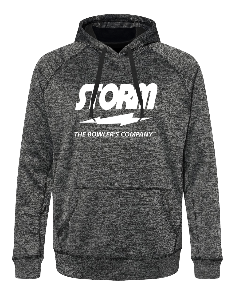 Storm The Bowler's Company White Performance Hoodie - Moisture-Wicking & Breathable Bowling Hooded Sweatshirt for Men & Women - Perfect for Bowling Leagues, Practice & Casual Wear