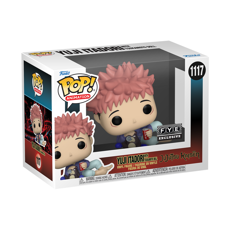 Jujutsu Kaisen Yuji Itadori with Tsukamoto Doll - FYE Exclusive Collectible Figure #1117 | Anime Merchandise for Fans & Collectors | Perfect for Display, Gifts, and Cosplay