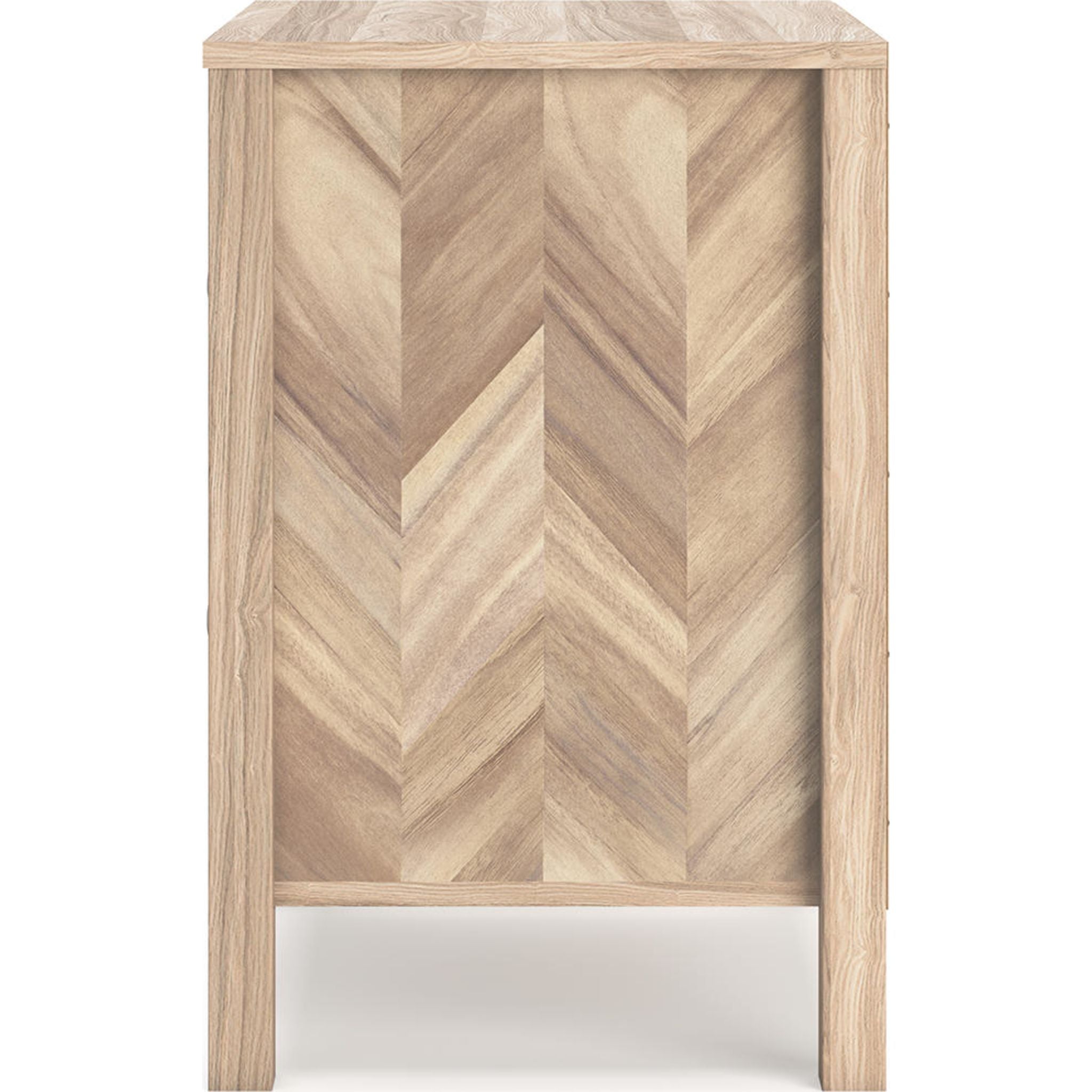 Battelle Modern Nightstand in Tan - Stylish Bedside Table for Bedroom, Living Room, or Guest Room