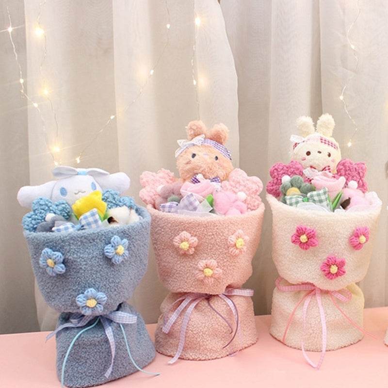 Fluffié: Adorable Kawaii Plush Flower Bouquet Gift - Perfect for Birthdays, Valentine's Day & Home Decor
