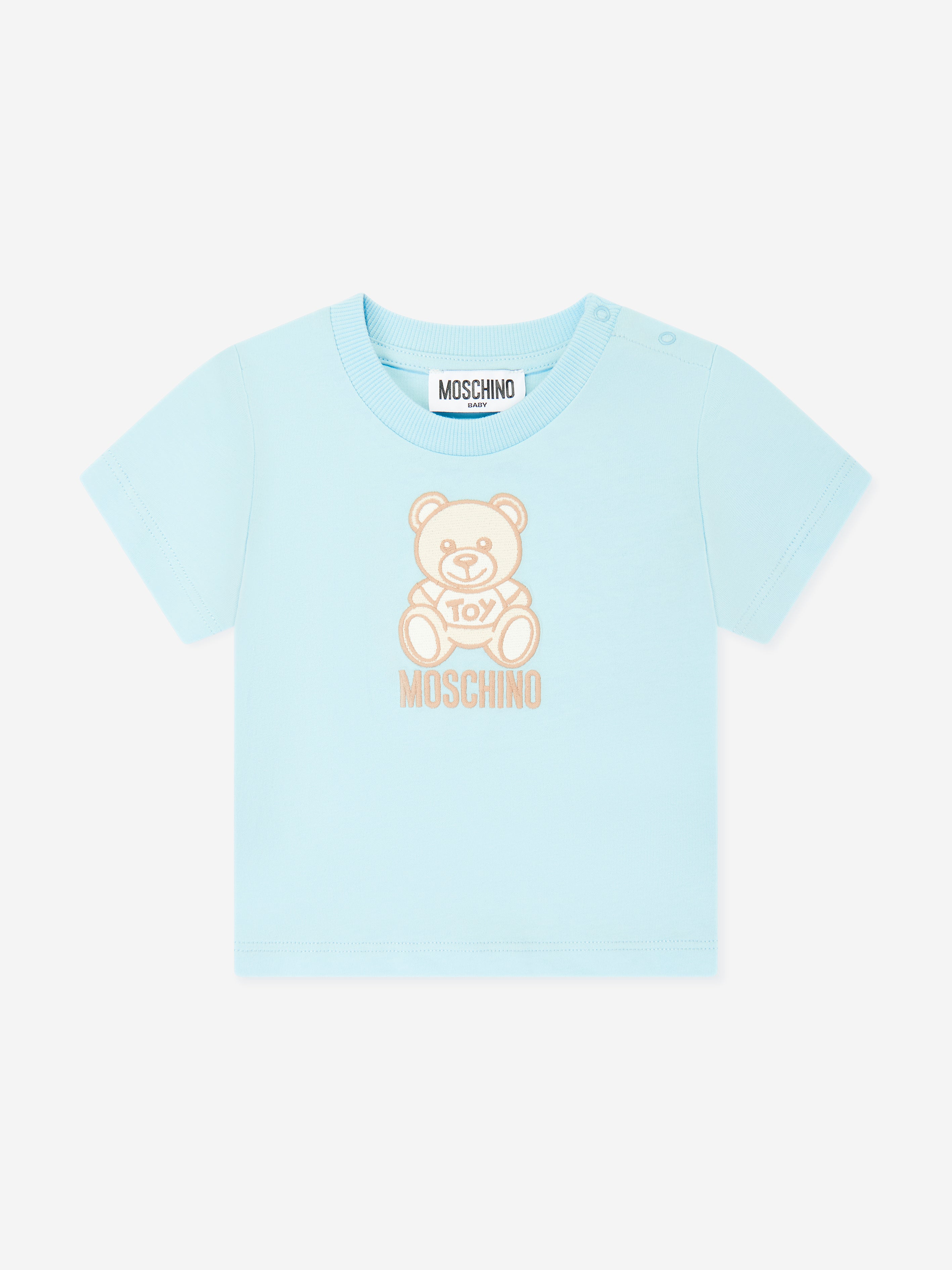 Adorable Baby Teddy Bear Logo Blue T-Shirt - Soft & Comfortable Cotton Tee for Infants & Toddlers - Perfect for Playdates, Family Outings & Photo Shoots