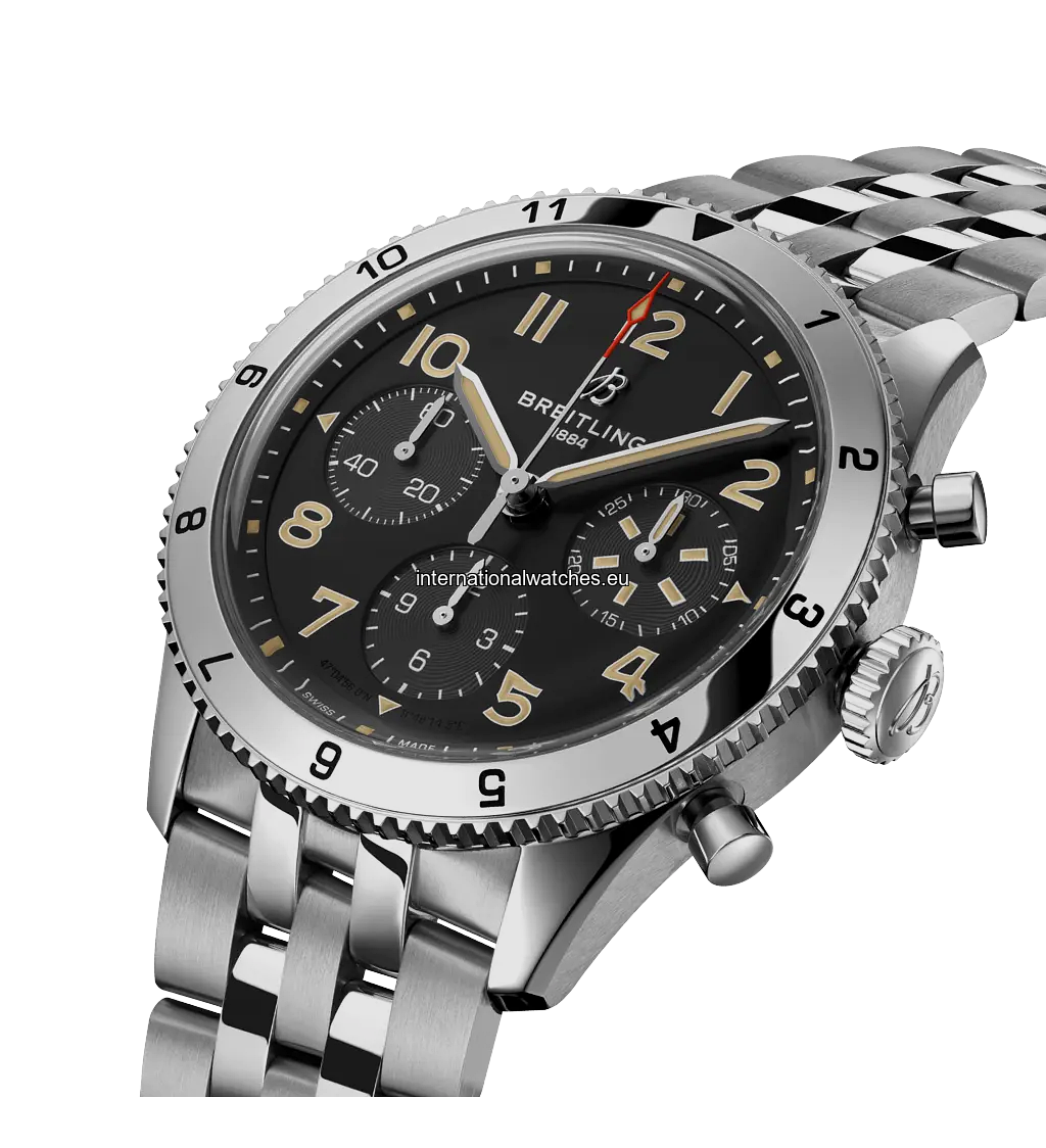 Classic AVI Chronograph 42 P-51 Mustang Watch A233803A1B1A1 - Vintage Pilot Style for Aviation Enthusiasts & Collectors