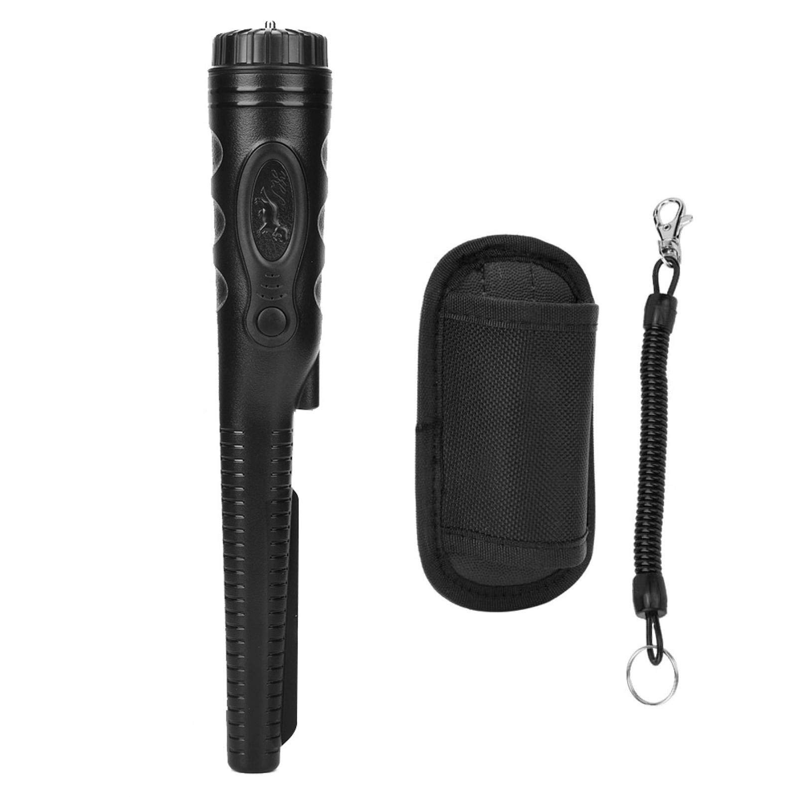 Fockety Professional Metal Detector - High Sensitivity Waterproof Pinpointer for Small Metal Objects, Ergonomic Design with Moisture-Proof & High Strength (Black) | Ideal for Treasure Hunting, Beach Combing, Archaeology & Outdoor Adventures