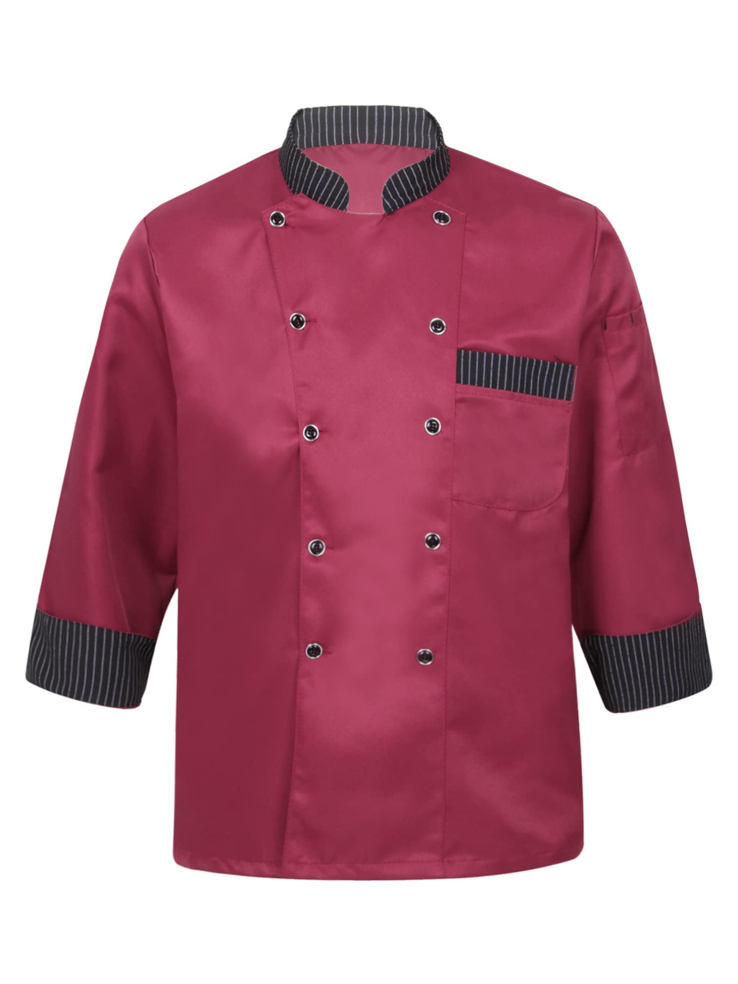 Premium Unisex Chef Jacket with Letter Embroidery - Professional Kitchen Uniform for Men & Women - Ideal for Restaurants, Cooking Classes & Culinary Events