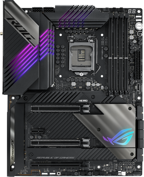 ASUS ROG MAXIMUS XIII HERO (WiFi 6) Z590 Gaming Motherboard - LGA 1200 Socket, PCIe 4.0, DDR4 5333MHz, 14+2 Power Stages - Perfect for High-End PC Gaming & Content Creation
