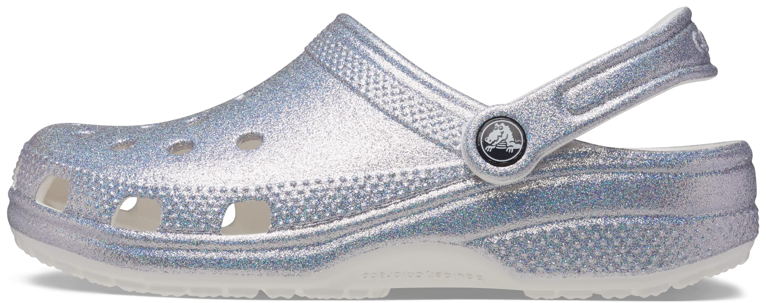 Crocs Unisex Adult Classic Glitter Clog - Comfortable Slip-On Shoes for Men & Women - Perfect for Home, Garden, Beach & Casual Wear