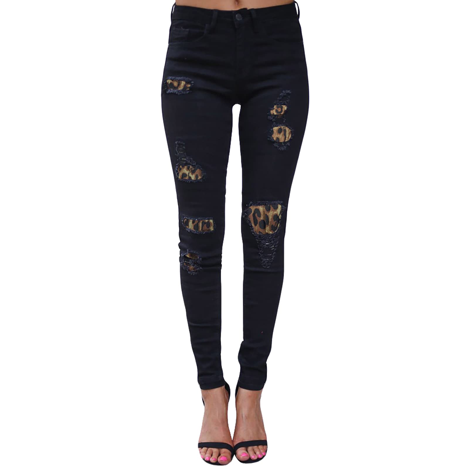 IIRXYNN Women's Ripped Boyfriend Jeans - Fashion Distressed Stretch Skinny High Waist Denim with Holes | Casual Streetwear & Everyday Wear
