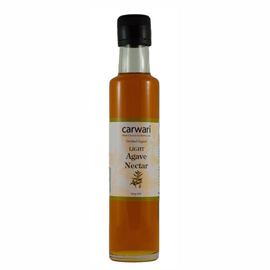 Organic Light Agave Nectar by Carwari - Natural Sweetener for Coffee, Tea, Baking & Healthy Recipes | Vegan, Gluten-Free & Low Glycemic