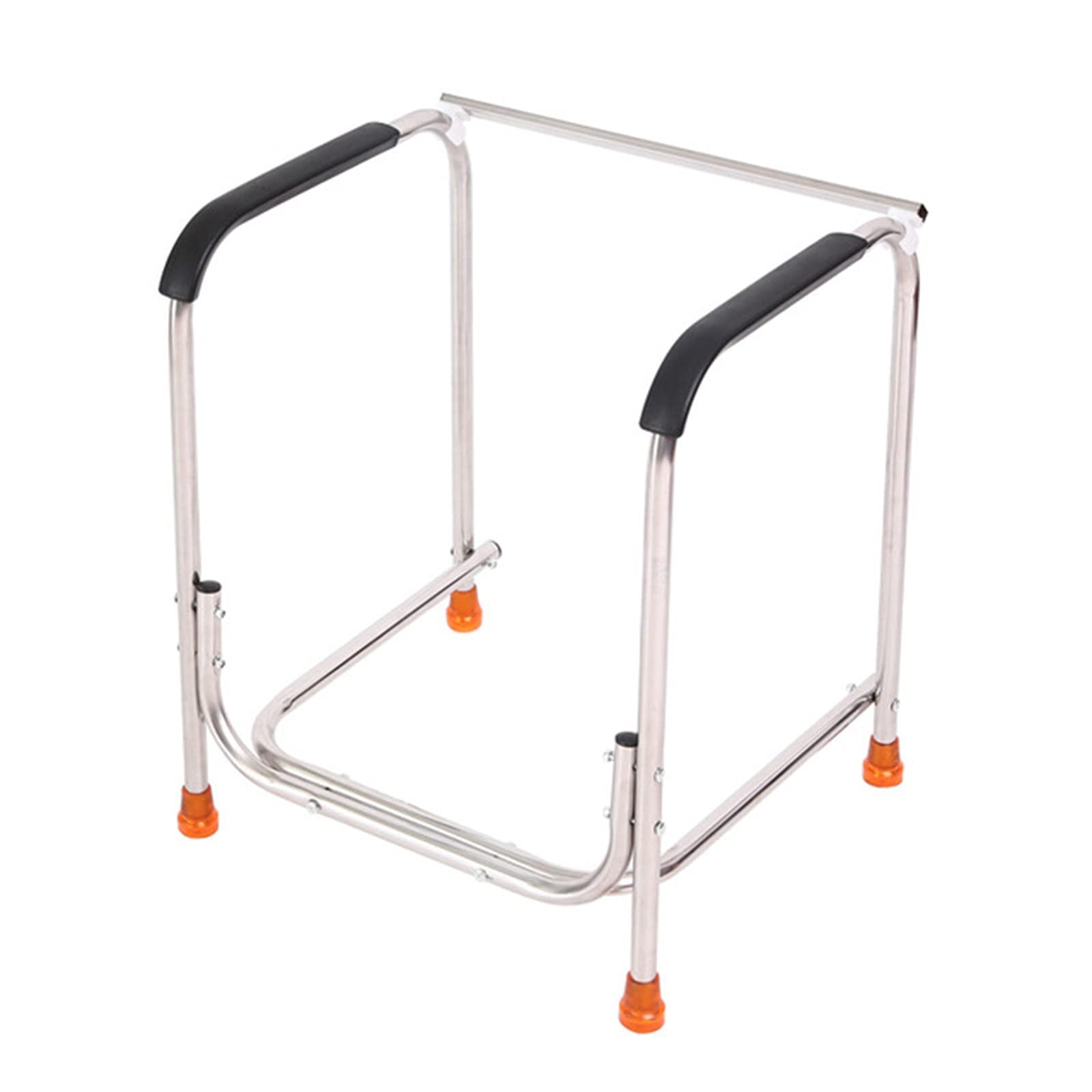 Portable Toilet Safety Frame with Handles - 300LB Weight Capacity Bathroom Safety Rails for Elderly & Disabled - Easy Installation for Home & Hospital Use